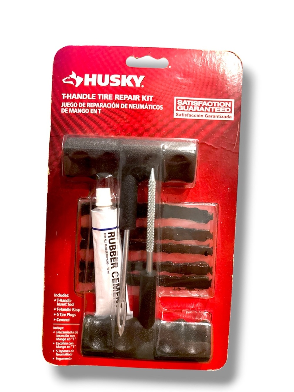 Husky T-Handle Tire Repair Kit with 5 Plugs